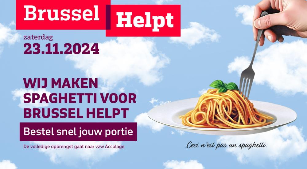 "Wij maken spaghetti voor Brussel Helpt"