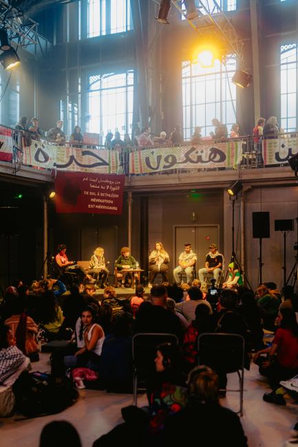 estafette for palestine les halles