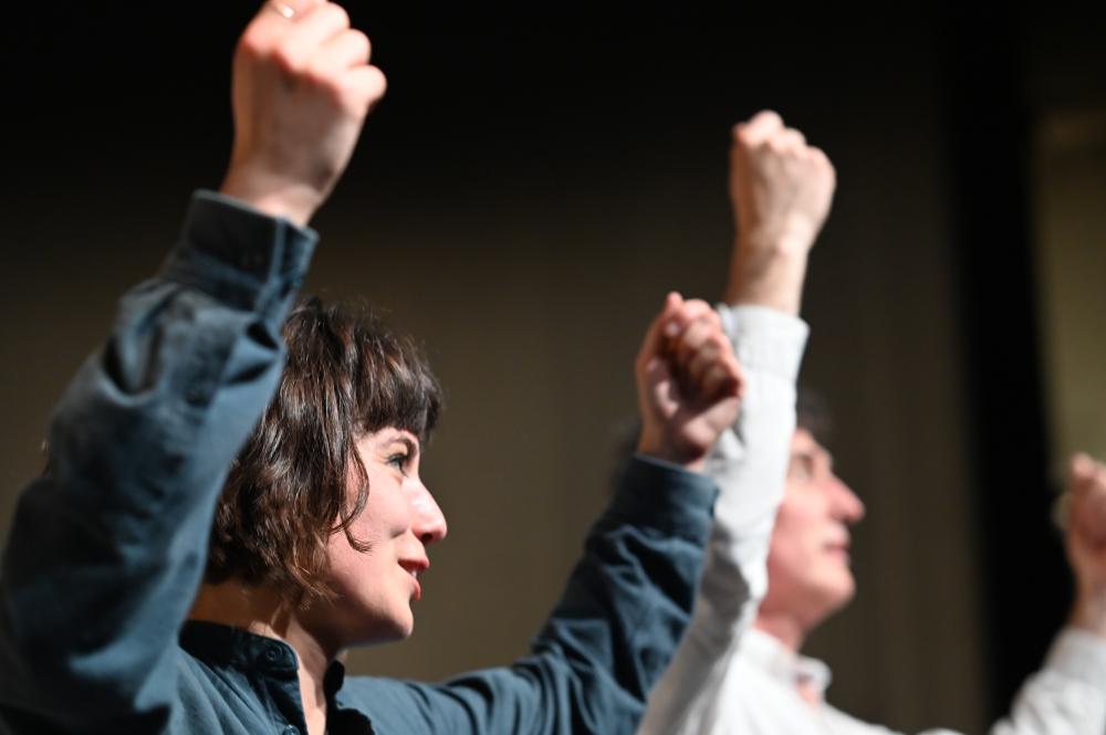 Caroline and her dad