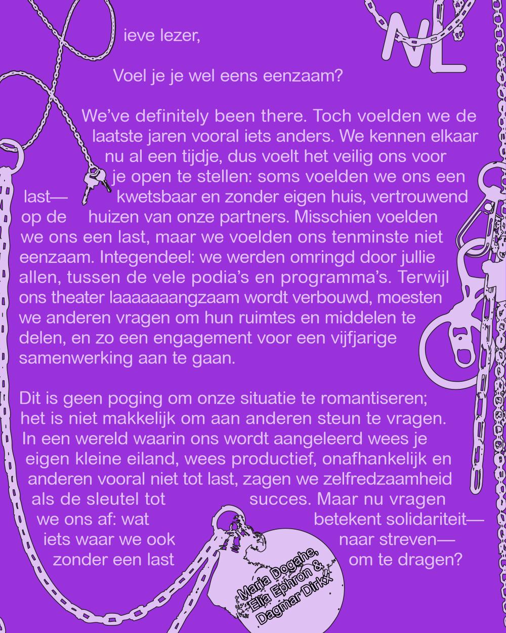 Lieve lezer editorial tekst brochure janjun26