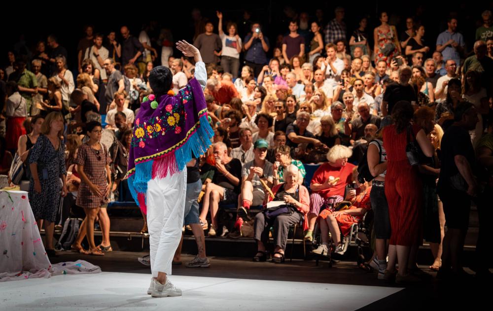 Performer en publiek